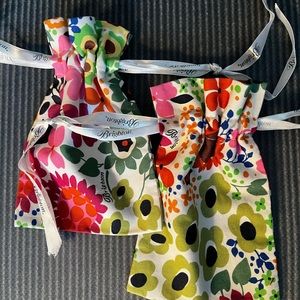 Two Brighton Canvas Jewelry Pouches